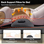 3 in 1 Back Massager, Electric Lumbar Support Pillow Heat Vibration Massage - Image 5