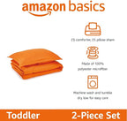 Amazon Basics 2 Piece Microfiber Kid's Comforter and Pillow Sham Set, Bright - Image 2