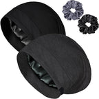 Satin Bonnet for Sleeping Night Cap, Adjustable Satin Lined Silk Bonnets Sleep by ROYBENS