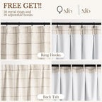 Plaid Pinch Pleated Curtains - Image 3