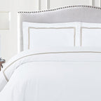 Dreamology White Duvet Cover Luxury Hotel Quality Bedding Set 100% Cotton - Image 5