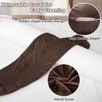 1 MIDDLE ONE Round Body Pillow for Adults, Long Bolster Pillow for Bed - Image 3