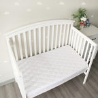 2 Pack Crib Mattress Protector Sheets, Fitted Waterproof Mattress Pad Cover - Image 4