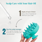 HEETA Hair Scalp Massager Shampoo Brush 2 Pack, Soft Silicone Bristles to - Image 6