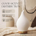 Porseme 150ml Essential Oil Diffuser Ceramic Color Changing Aroma Air Diffusers - Image 2