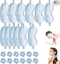 24Pcs Satin Eye Mask Silk Sleep Masks Silky Eyes Cover Blackout Blindfold by WJingYiJia