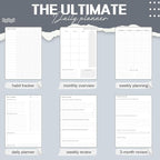 Productivity 3-month Planner Undated Daily Weekly Monthly Planner - Image 3