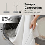 Madison Park 800GSM Bath Sheet Towel Oversized 34" x 68" 2 Pack 100% Cotton - Image 9