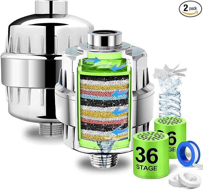 2 Pcs Shower Filter, 36 Stage Shower Head Filter by Unknown