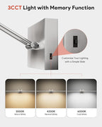 VONLUCE 36" LED Bathroom Vanity Light, 3CCT Modern LED Vanity Lights - Image 2
