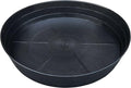 25 Inch Extra Large Plant Saucers, Extra-Deep 4.25 in Black Drip Trays by LWALRS