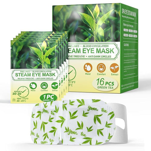 16 Packs Steam Eye Masks for Dry Eyes, Relief Eye Fatigue & Puffy Eyes by ProCIV