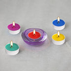 50 Pack Unscented Assorted Colors Tealights Candle - Image 8