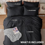 Twin Comforter Set Black - Image 5