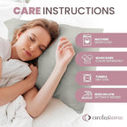 CirclesHome Pillow Protectors 2 Pack Standard Zippered - Image 8