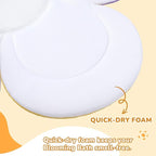 Flower Baby Bath Pad for Infant Bathtub Sink Flower Mat Tub Little Lotus - Image 3