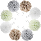 8 Small Mesh Pouf Bath Sponge by Tbestmax