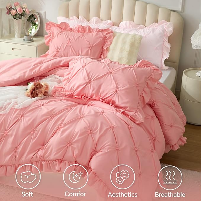 BEDELITE Pink Twin Comforter Set - Image 4