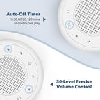 Buffbee Sound Machine & Alarm Clock 2-in-1, 0-100% Clock Face Brightness - Image 5