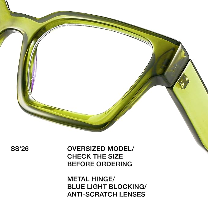 livho Oversized Eyewear Frame for Woman and Men - Image 3