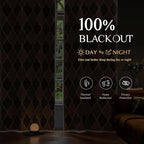 Beauoop 100% Blackout Curtains 84 Inches Long 2 Panels - Image 2