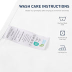 King Size Flat Sheet 4 Pack, 100% Cotton Percale Flat Bed Sheet, Breathable - Image 4