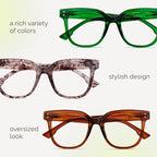 miyya Blue Light Glasses for Women & Men – Oversized UV & Blue Light Blocker - Image 8