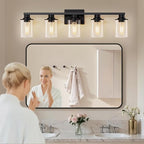 L LOHAS LED 5-Light Bathroom Light Fixtures Over Mirror, Modern Vanity Lights - Image 6