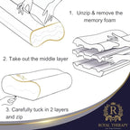 Royal Therapy King Memory Foam Pillow – Ergonomic Cervical Pillow - Image 7