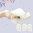 MIG4U 3 PCS Exfoliating Facial Scrubber Mitt, Face Cleanser Wash Mittens - Image 3