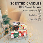 WPONSZU 36 Pack Christmas Scented Candles, Candvent Calendar 2025, Gift Set - Image 8