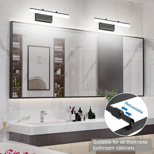 Aipsun 15.7 inch LED Vanity Lights Adjustable Bathroom Wall Light Fixtures - Image 2
