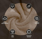Avalon Towels Beige Bath Towels Set of 4 pcs, 100% Cotton Towel Absorbent and - Image 6
