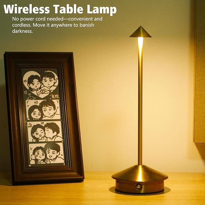 2 Pack Cordless LED Table Lamp, Rechargeable 5200mAH Battery Operated Lamp - Image 8