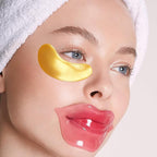 Permotary 30 Pairs 24K Gold Eye Masks & Lip Mask, Under Eye Patches and Lip Pads - Image 7
