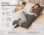 EVOLIVE Ultra Soft Microfiber Body Pillow Cover/Pillowcases 21"x54" - Image 7
