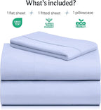 LuxClub 3 PC Twin XL Sheet Set, Deep Pockets Wrinkle Free Cooling Bed Sheets - Image 2