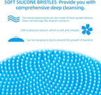 Silicone Face Scrubber for Men and Women， 2Pack Facial Cleansing Brush Silicone - Image 5