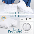 viewstar Bed Pillows Queen Sizes Set of 2, Hotel Quality Cooling Down - Image 8