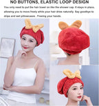 Microfiber Hair Drying Cap, Ultra Absorbent Hair Towel Wrap Turban - Image 5