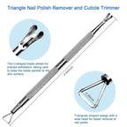 Premium Stainless Steel Manicure Tools 2-Piece Set, Upgraded Cuticle Pusher & - Image 5