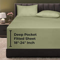Royale Linens Extra Deep Pocket Full Fitted Sheet Only by ROYALELINENS