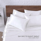 MR&HM Satin Bed Sheets, Queen Size Sheets Set - Image 6
