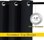 NICETOWN Blackout Curtain Panels 72 inches - Image 2