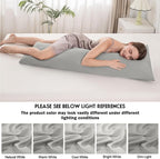 Body Pillowcase with Zipper Cooling Viscose from Bamboo Zippered Pillowcases - Image 6
