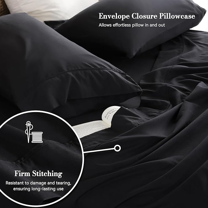 Twin Sheet Set 3 Piece, Wrinkle Free, Oeko-Tex Certified - Image 4