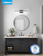 VOLISUN Modern Bathroom Vanity Light 24 inch, 24W Dimmable 5CCT Led Bathroom - Image 2