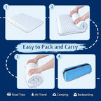 Stomach Sleeping Pillow for Stomach & Back Sleepers, Cooling Gel Thin Memory - Image 4