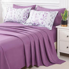 Yogeneg Botanical King Szie Comforter Set 7 PCS Bed in a Bag, Soft Microfiber - Image 4