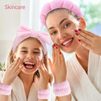 Chanaco Spa Headband, Makeup Accessory, Face Washing Wrist Bands, Teen Girl - Image 3
